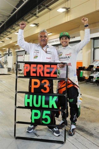 Vijay Mallya_Sergio Perez_Force India_Foto Sahara Force India Formula One Team
