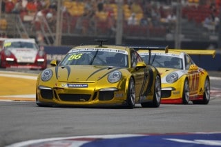 Porsche Carrera Cup Asia, Marina Bay Street Circuit, Singapore, 19-21 September 2014.
