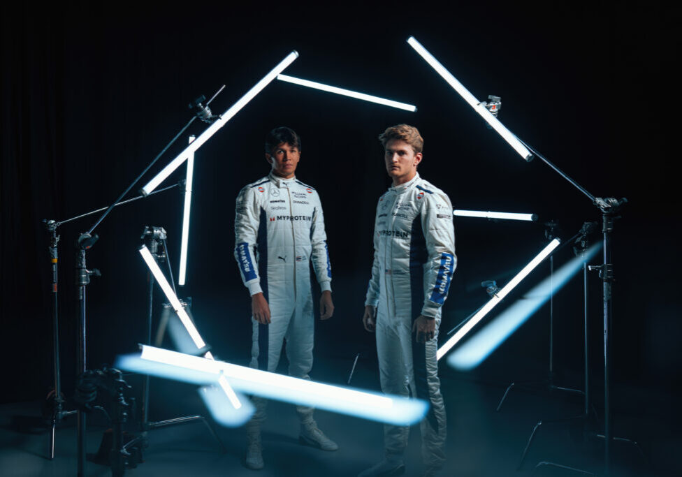 Alex Albon (THA) &amp; Logan Sargeant (USA) Williams Racing FW46
Formula 1 World Championship, Season Launch Studio Shoot, 5th February 2024, Grove, Wantage, England