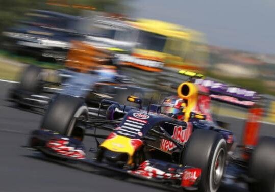 Red Bull Formula One driver Daniil Kvyat of Russia drives during the first practice session of the Hungarian F1 Grand Prix at the Hungaroring circuit, near Budapest, Hungary July 24, 2015.   REUTERS/Laszlo Balogh TPX IMAGES OF THE DAY