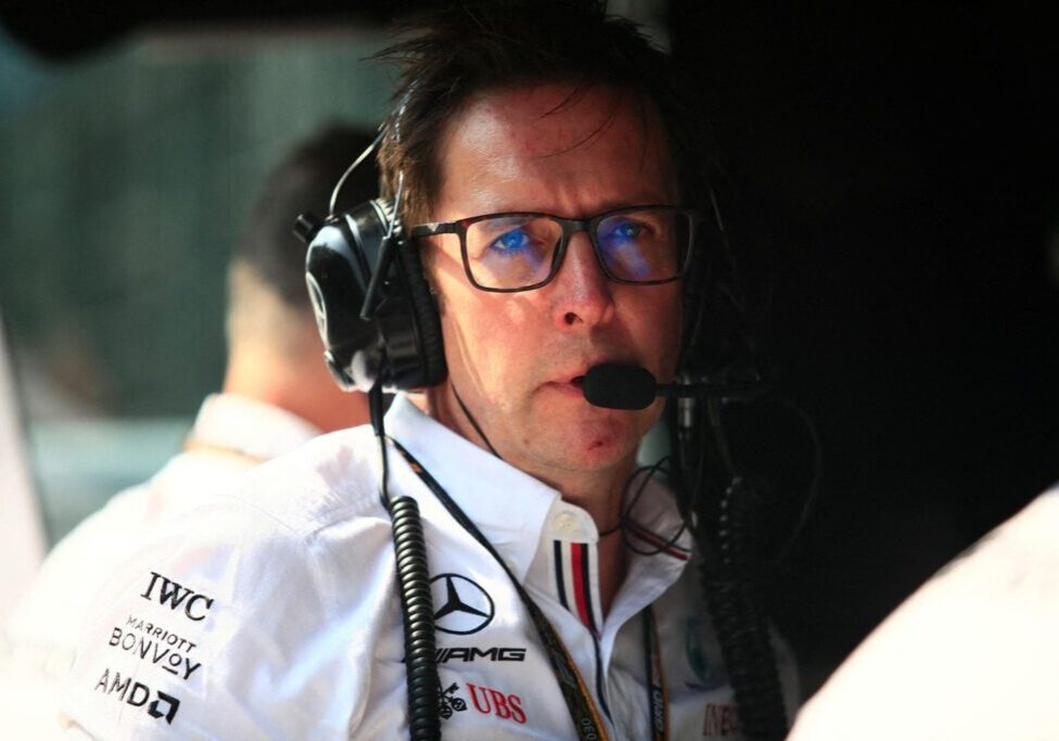 Formula One F1 - Mexico City Grand Prix - Autodromo Hermanos Rodriguez, Mexico City, Mexico - October 29, 2022 Mercedes' engineer Andrew Shovlin before qualifying REUTERS/Carlos Perez Gallardo/Pool