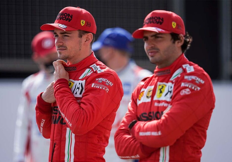 Carlos-Sainz-Charles-Leclerc-Ferrari-PA