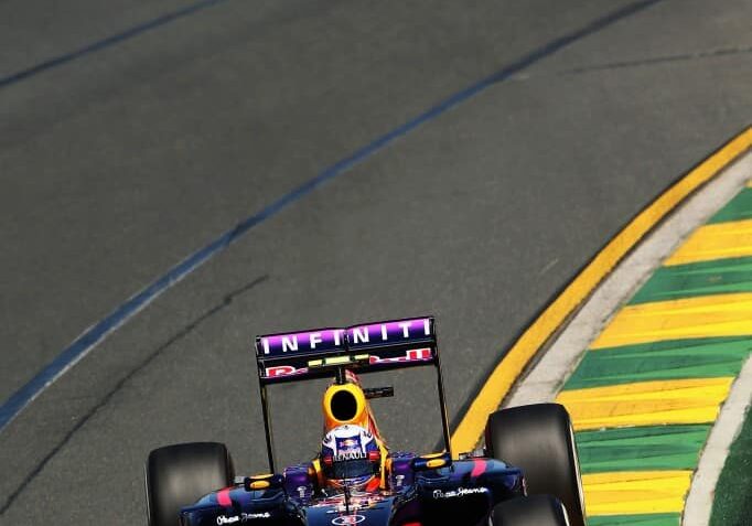 Daniel Ricciardo of Australia and Infiniti Red Bull Racing drives during practice for the Australian Formula One Grand Prix at Albert Park in Melbourne, Australia on March 14, 2014