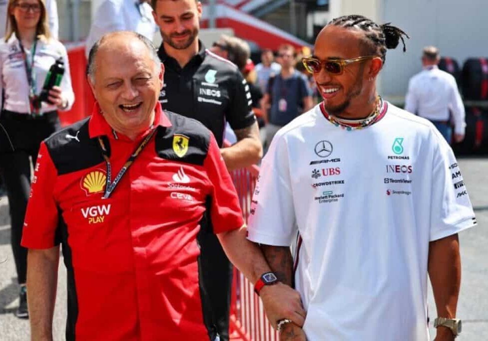 Fred Vasseur-Lewis Hamilton