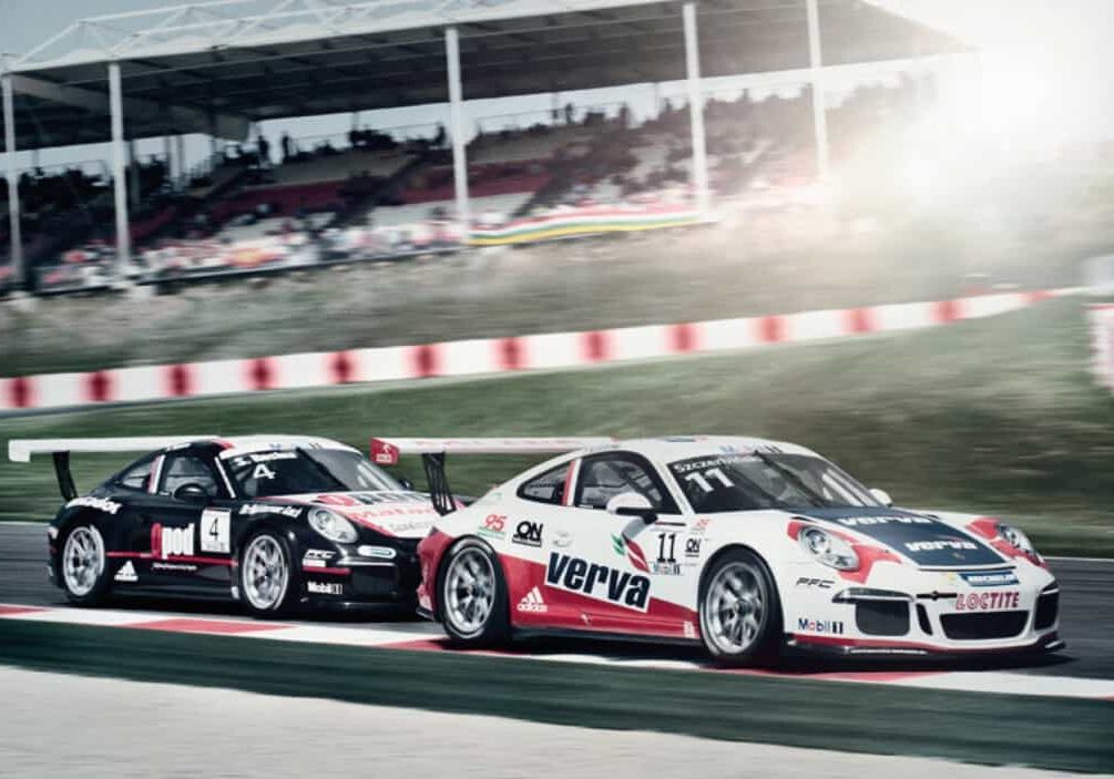 Kuba Giermaziak-Ben Parker_Lechner Racing_Porsche Supercup_Foto Lechner Racing