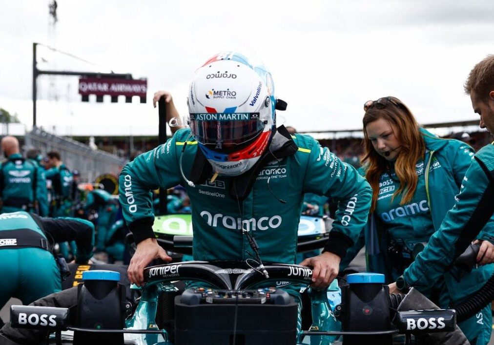Helmets, Portrait, Silverstone Circuit, GP2412a, F1, GP, United Kingdom
Lance Stroll, Aston Martin F1 Team, arrives on the grid