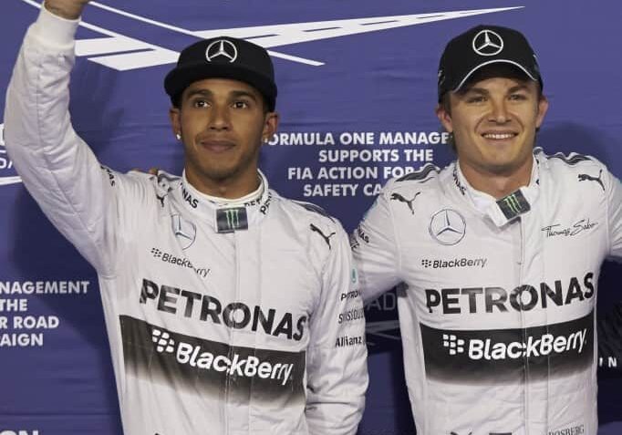 Lewis Hamilton_Nico Rosberg_Mercedes AMG petronas_Foto Mercedes AMG