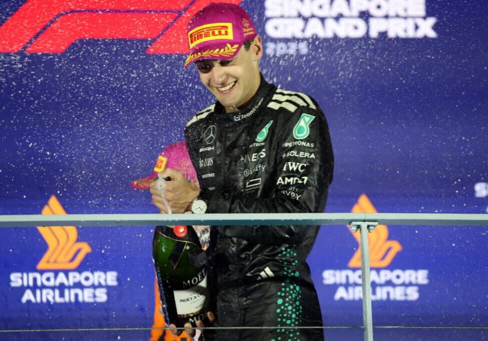 Großer Preis von Singapur 2025 - Sonntag2025 Singapore Grand Prix – Sunday Formel 1 - Mercedes-AMG PETRONAS F1 Team, Großer Preis von Singapur 2025. George Russell
Formula One - Mercedes-AMG PETRONAS F1 Team, 2025 Singapore Grand Prix. George Russell