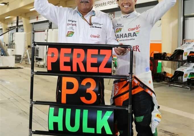 Vijay Mallya_Sergio Perez_Force India_Foto Sahara Force India Formula One Team